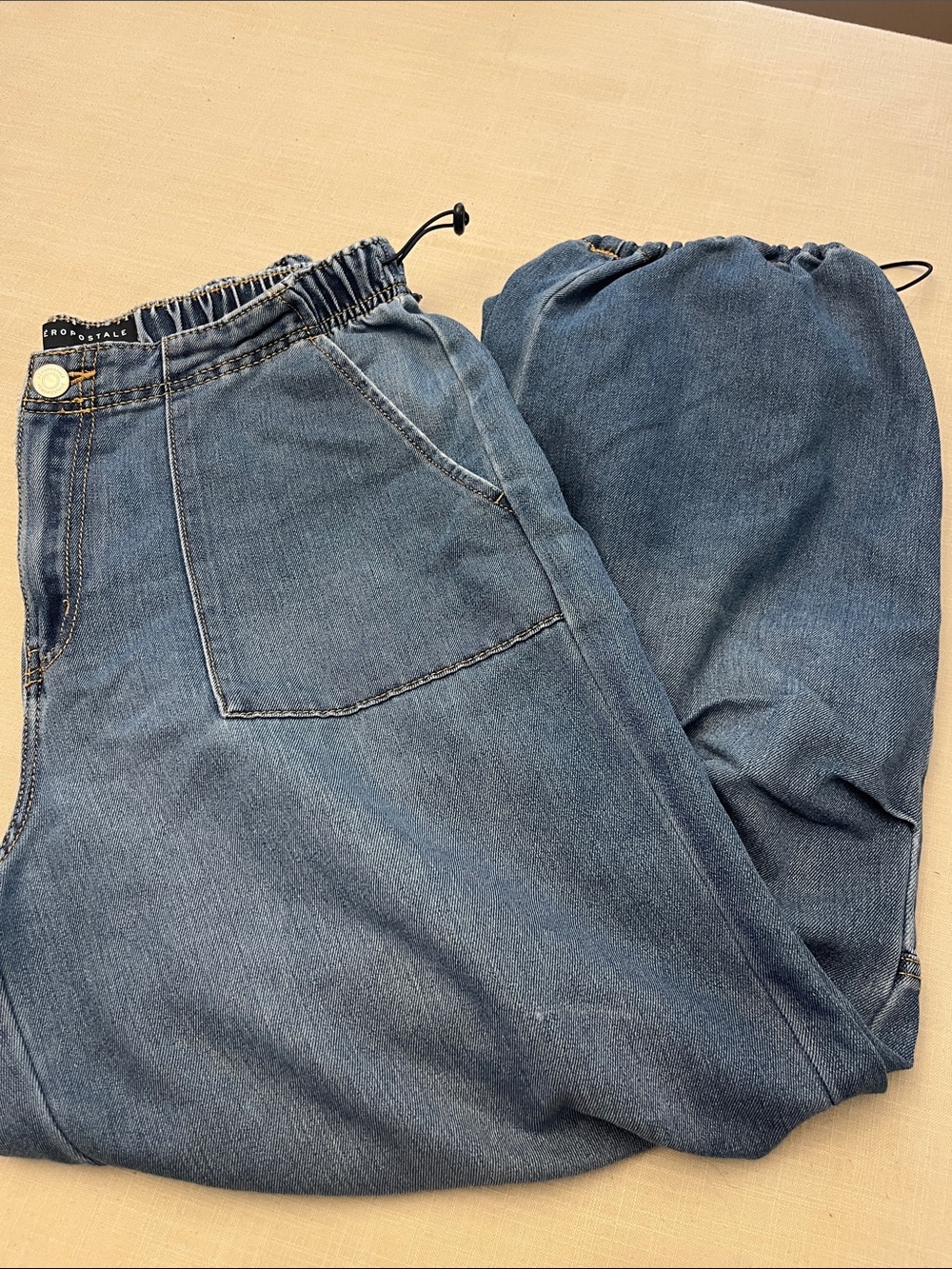 Aeropostale Denim parachute pant